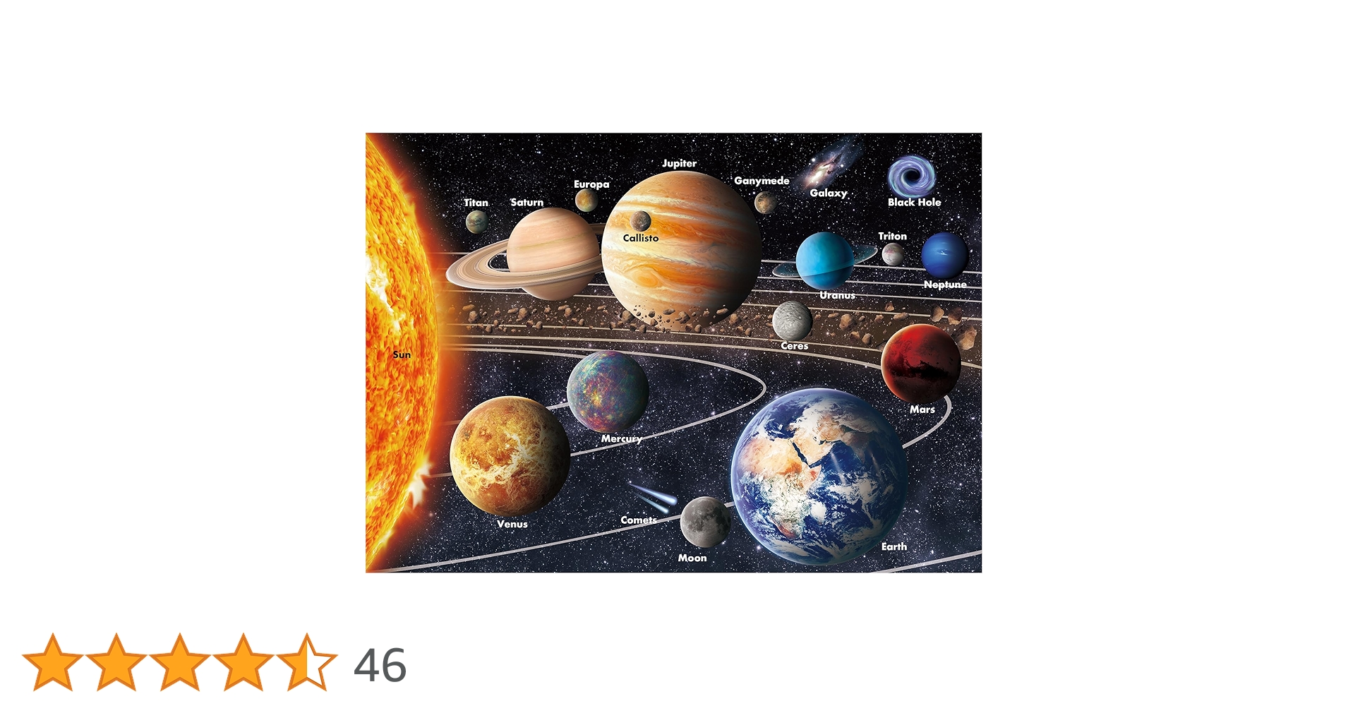 Amazon | 大人用スペースパズル 太陽系惑星ジグソーパズル 1000